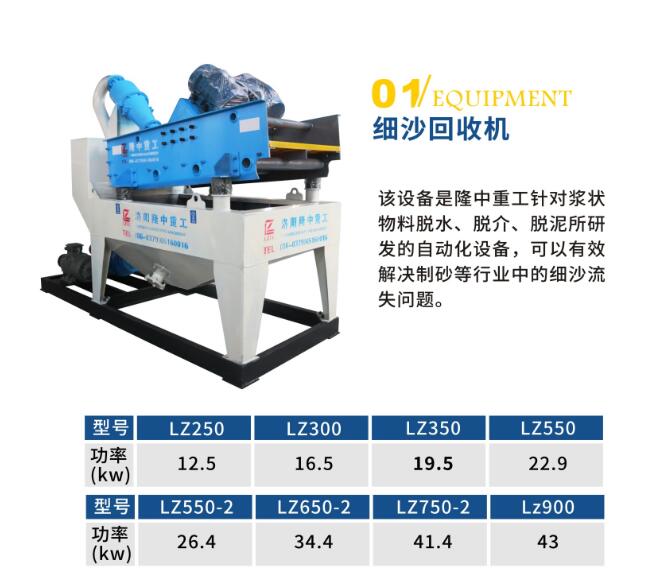 环保节能新型细沙回收机在制砂行业一贯好评